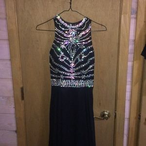 Haltertop prom dress